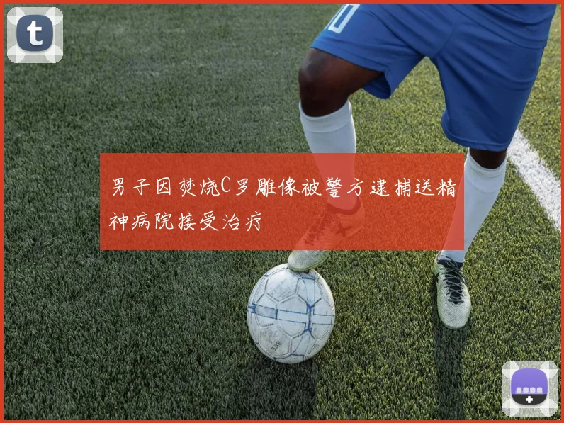 男子因焚烧C罗雕像被警方逮捕送精神病院接受治疗